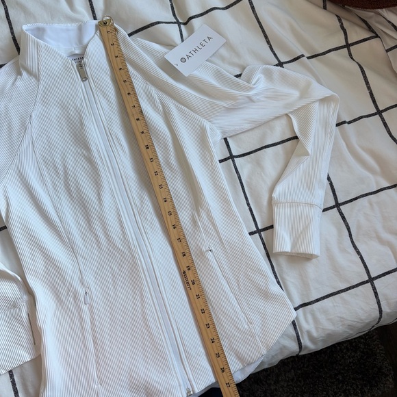 Athleta Salutation Ribbed Jacket Size Medium NWT - Picture 6 of 7